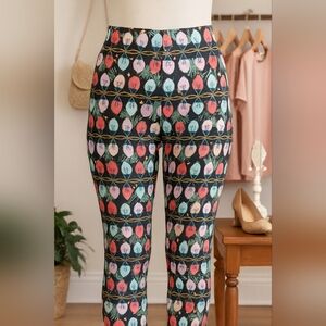 No Boundaries Black Multicolor Patterned Leggings